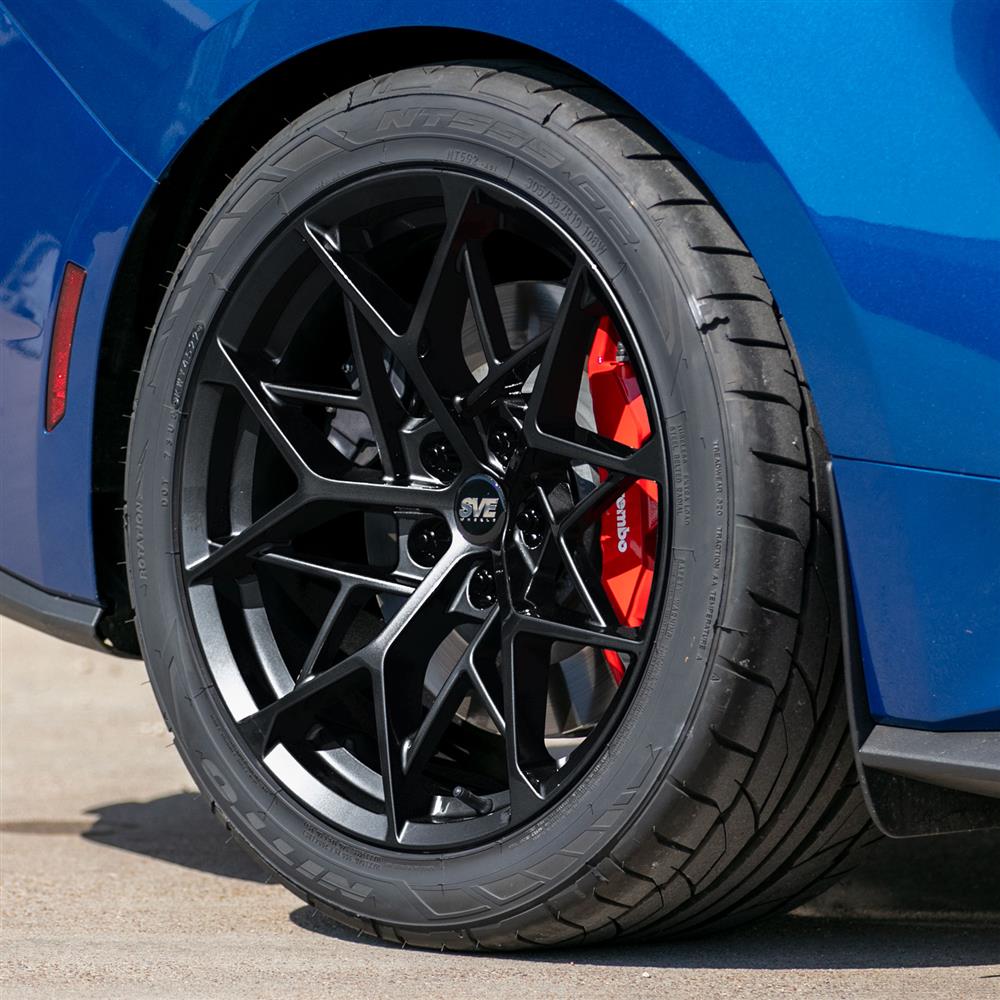 2024-26 Mustang SVE MHP1 Wheel & Nitto NT05 Tire Kit - 19x10/11  - Gloss Black