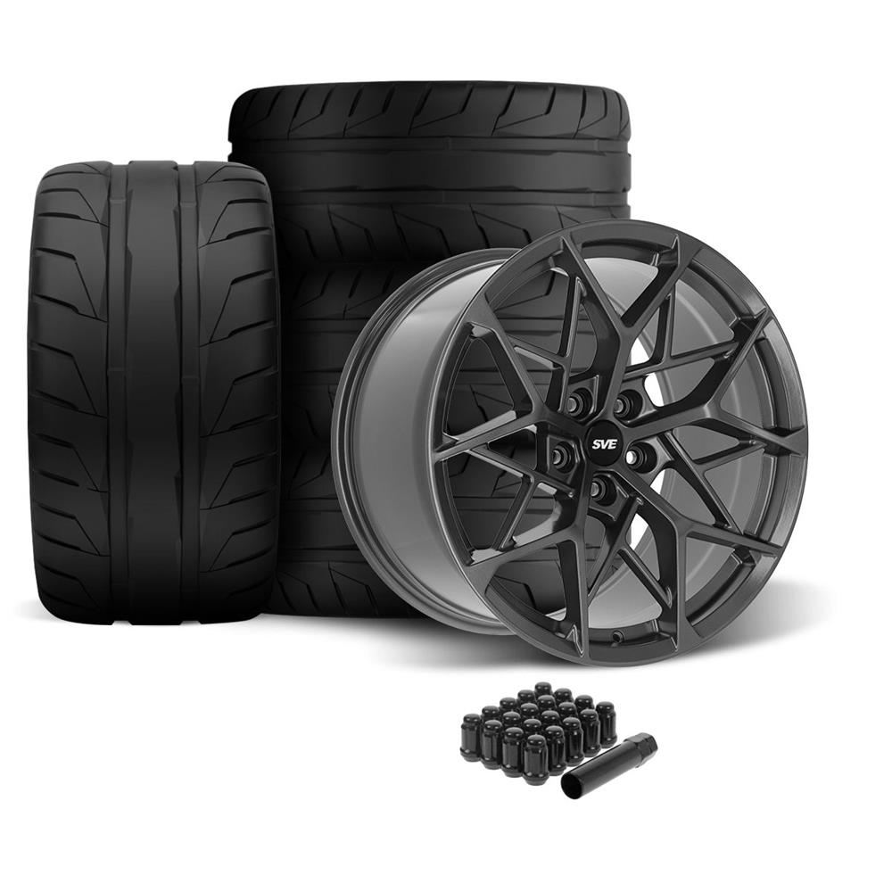 SVE Mustang MHP1 Wheel & Nitto Tire Kit - 19x10/11 - Graphite (05-14)