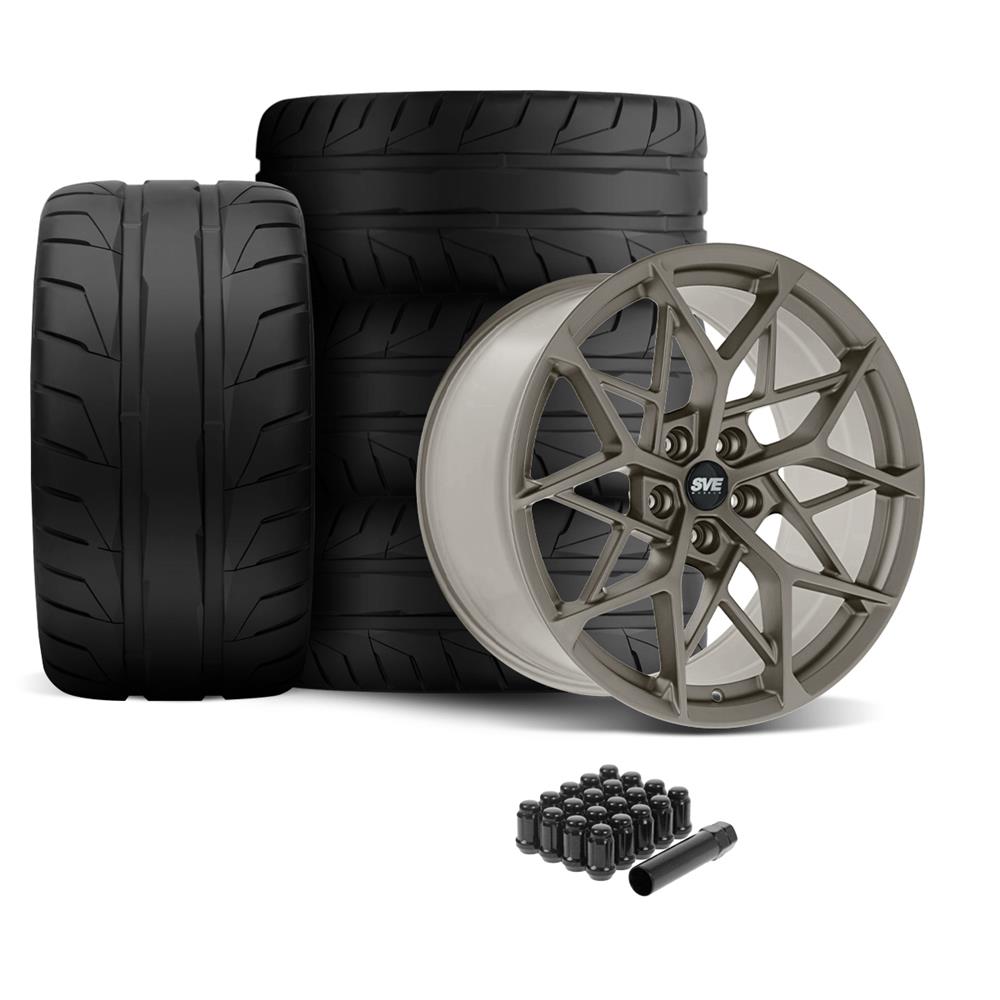 SVE Mustang MHP1 Wheel & Nitto Tire Kit - 19x10/11 - Bronze (05-14)