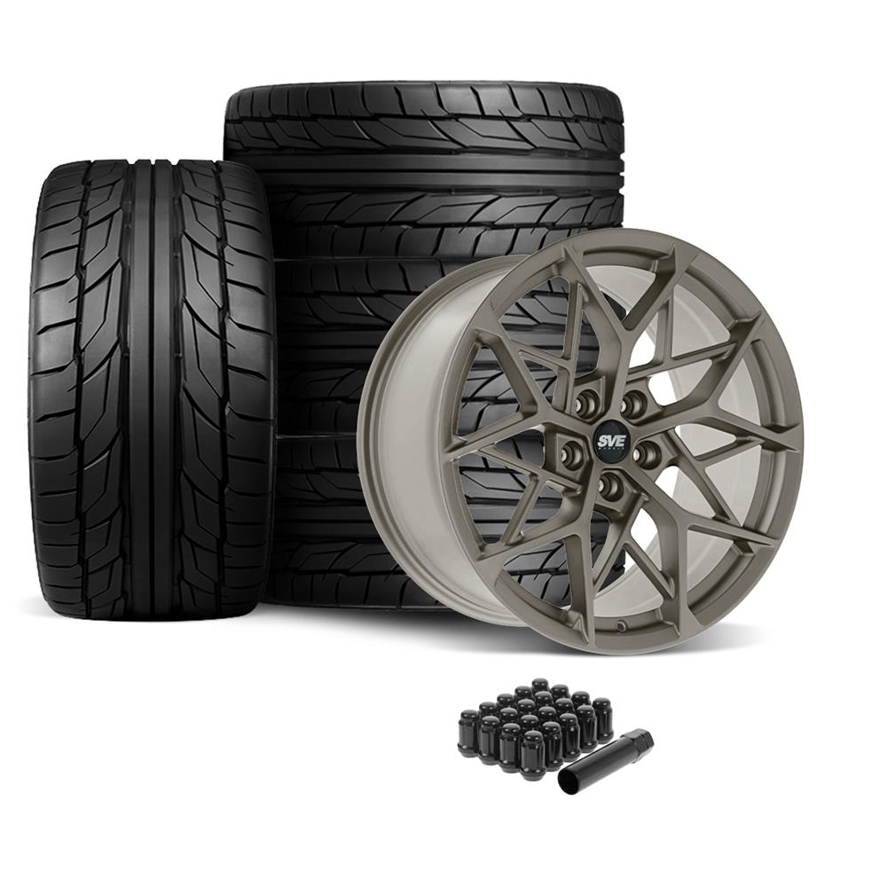 2005-2014 Mustang SVE MHP1 Wheel & Nitto Tire Kit - 19x10/11 - Satin Bronze