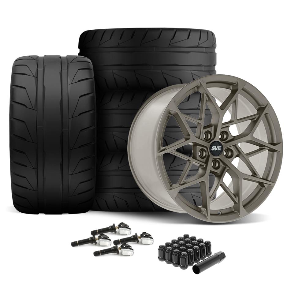 2015-2023 Mustang SVE MHP1 Wheel & Nitto Tire Kit - 19x10/11 - Satin Bronze
