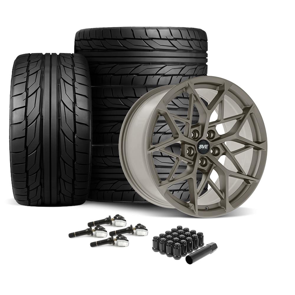 2024-26 Mustang SVE MHP1 Wheel & Nitto Tire Kit - 19x10/11  - Satin Bronze