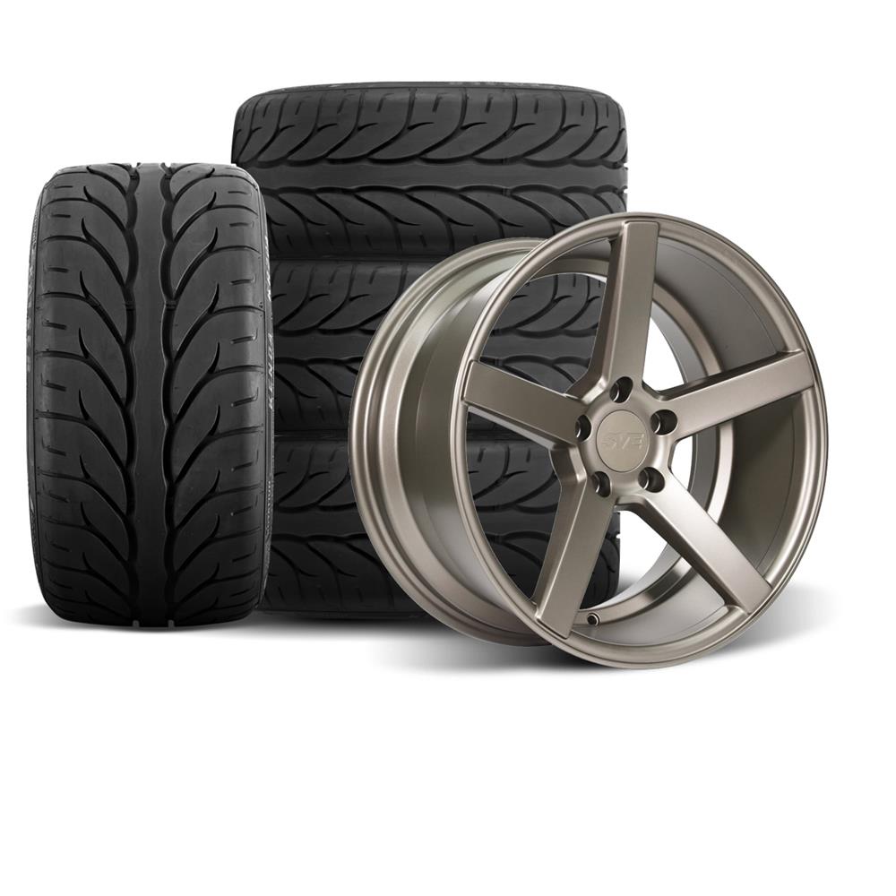 SVE Mustang NVX Wheel & Kenda Tire Kit - 18x9/10 - Bronze (94-04)