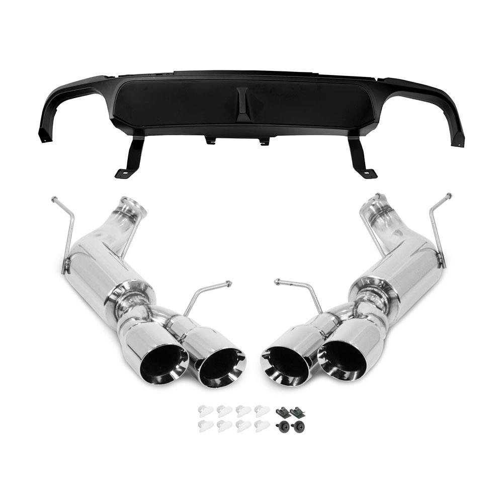 2013-14 Mustang SVE Quad Tip Axle Back Exhaust & Valance Kit GT500