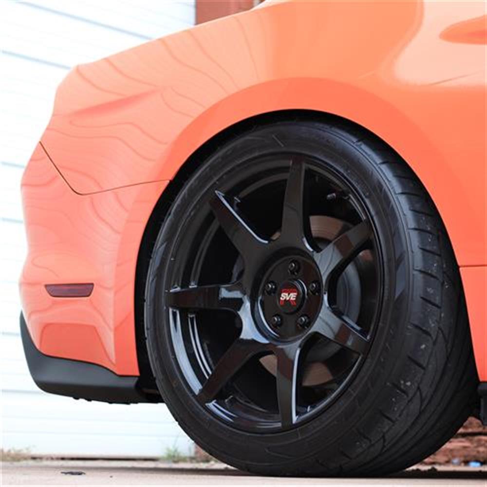 2015-2023 Mustang SVE R350 Wheel & Firestone Tire Kit - 19x10/11 - Gloss Black