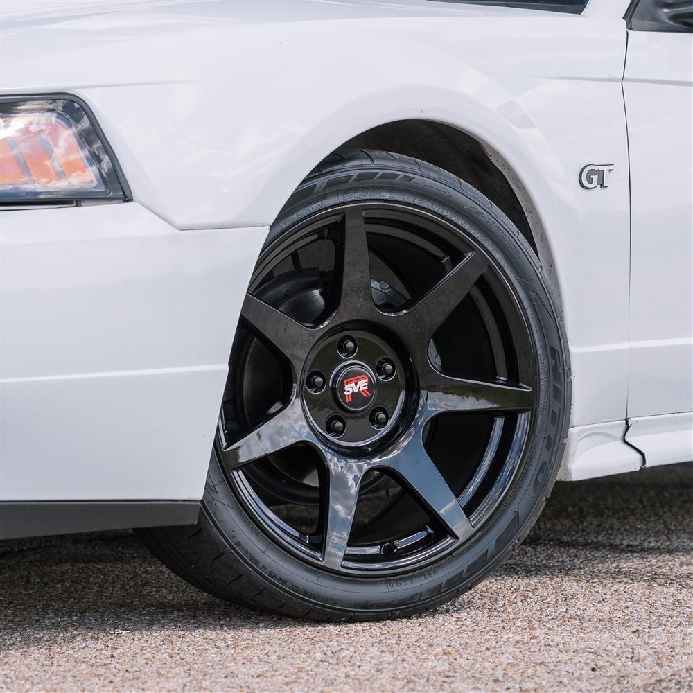 1994-04 Mustang SVE R350 Wheel & Kenda Tire Kit - 18x9/10  - Gloss Black