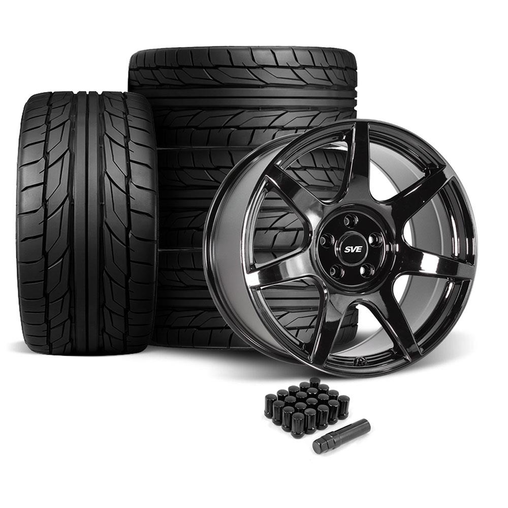 SVE Mustang R350 Wheel & Nitto NT555 G2 Tire Kit - 19x10/11
