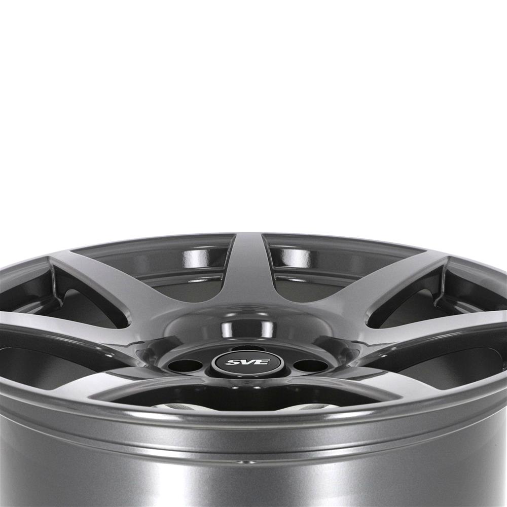 1994-04 Mustang SVE R350 Wheel & Nitto Tire Kit - 18x9/10  - Liquid Graphite