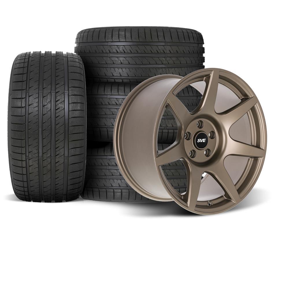 1994-04 Mustang SVE R350 Wheel & Sumitomo Tire Kit - 18x9/10  - Satin Bronze