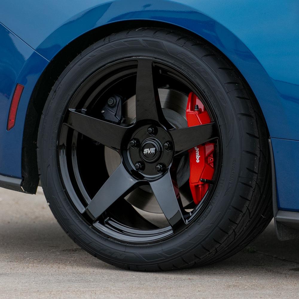 2024-26 Mustang SVE R355 Wheel & Firestone Tire Kit - 19x10/11  - Gloss Black
