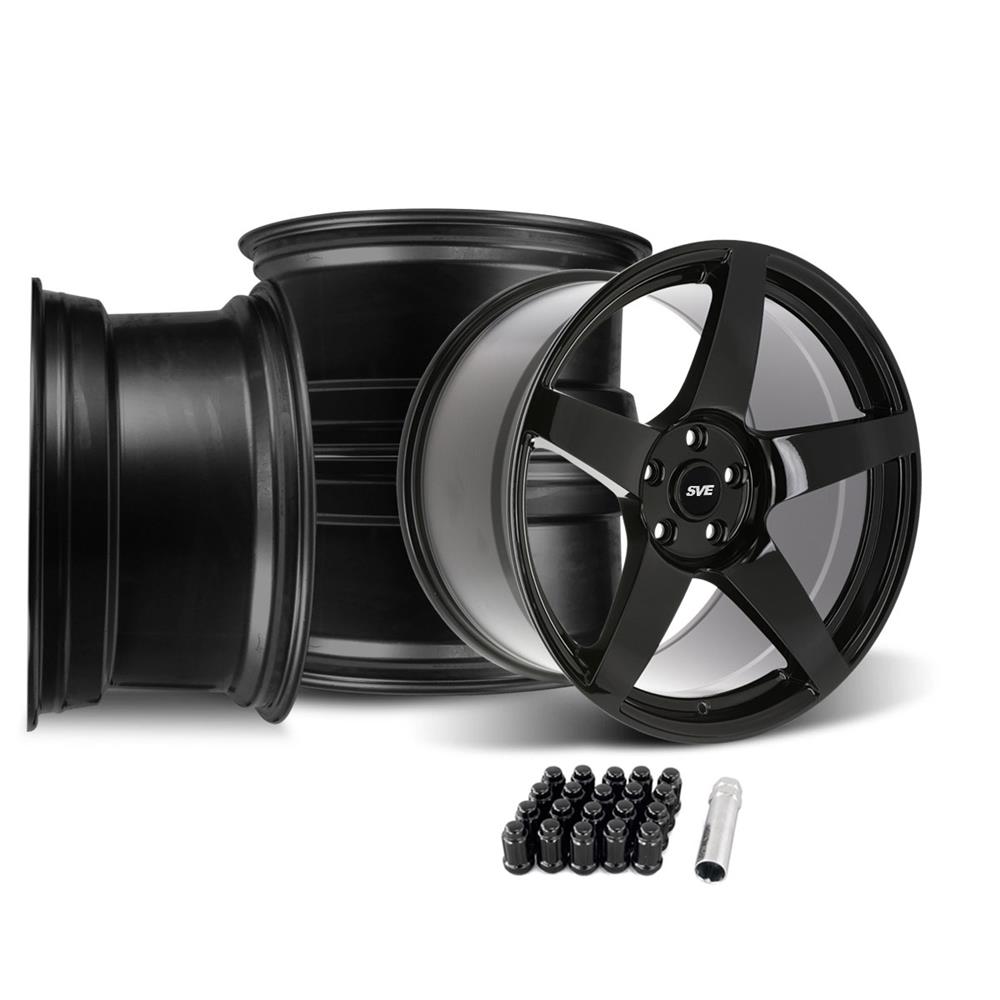 2015-26 Mustang SVE R355 Wheel Kit - 19x10/11  - Gloss Black