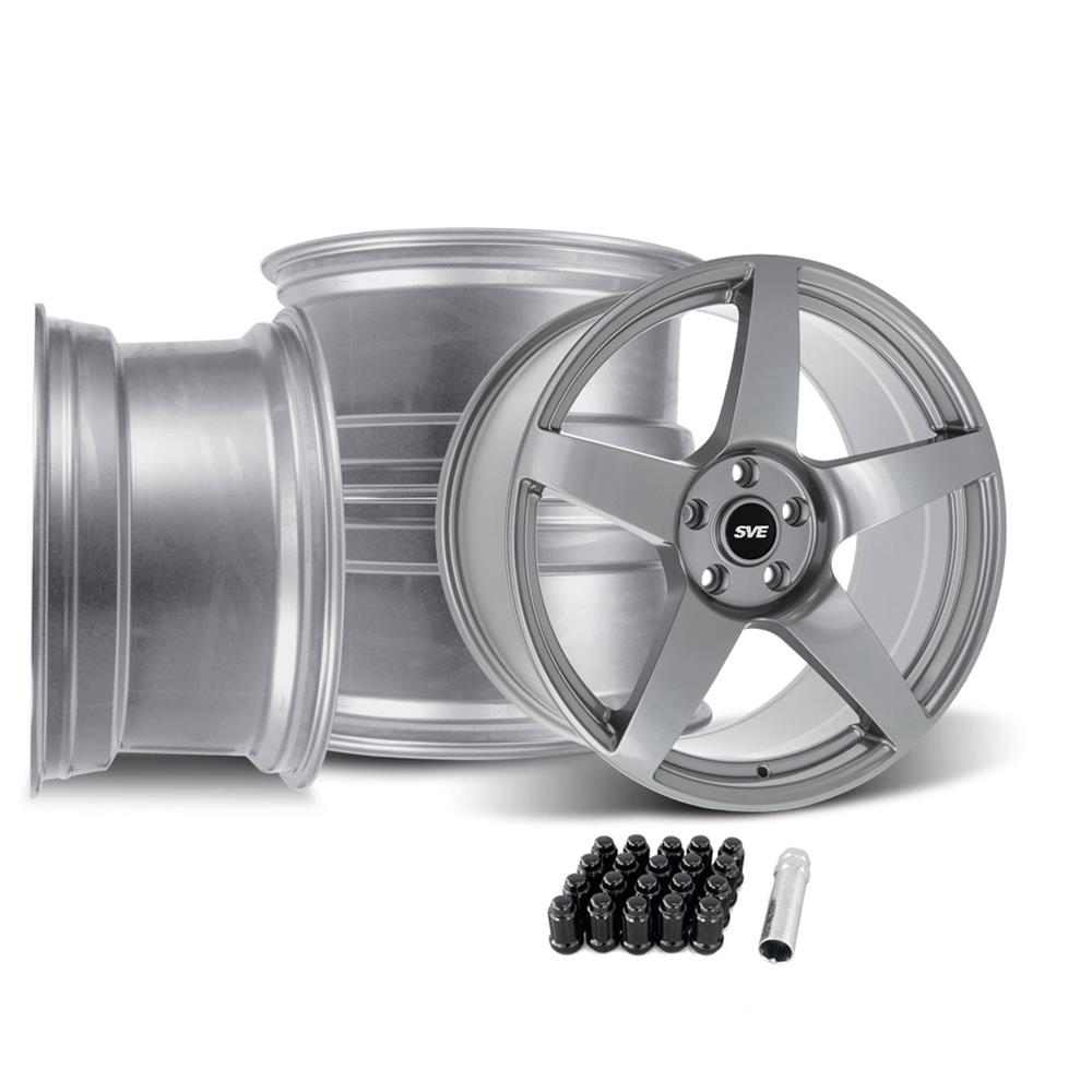 2015-26 Mustang SVE R355 Wheel Kit - 19x10  - Titanium Gray