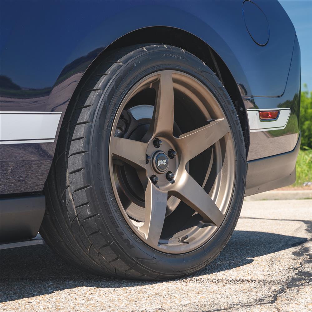 2005-14 Mustang SVE R355 Wheel & Nitto NT05 Tire Kit - 19x10/11 - Satin Bronze