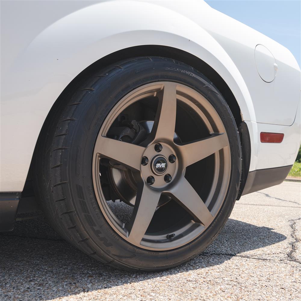 2005-14 Mustang SVE R355 Wheel & Nitto Tire Kit - 19x10 - Satin Bronze