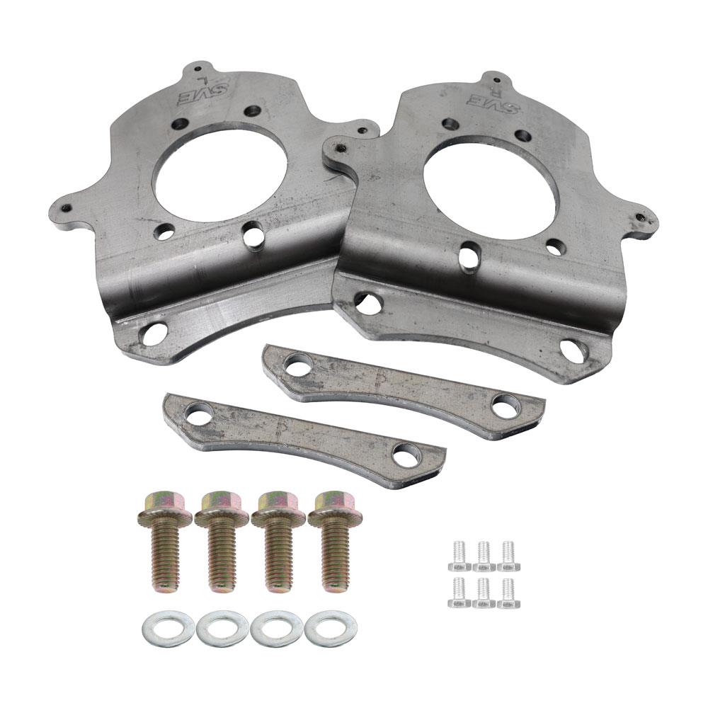 1979-93 Mustang SVE Rear Disc Brake Caliper Adapter Brackets For 94-04 GT/V6 Calipers