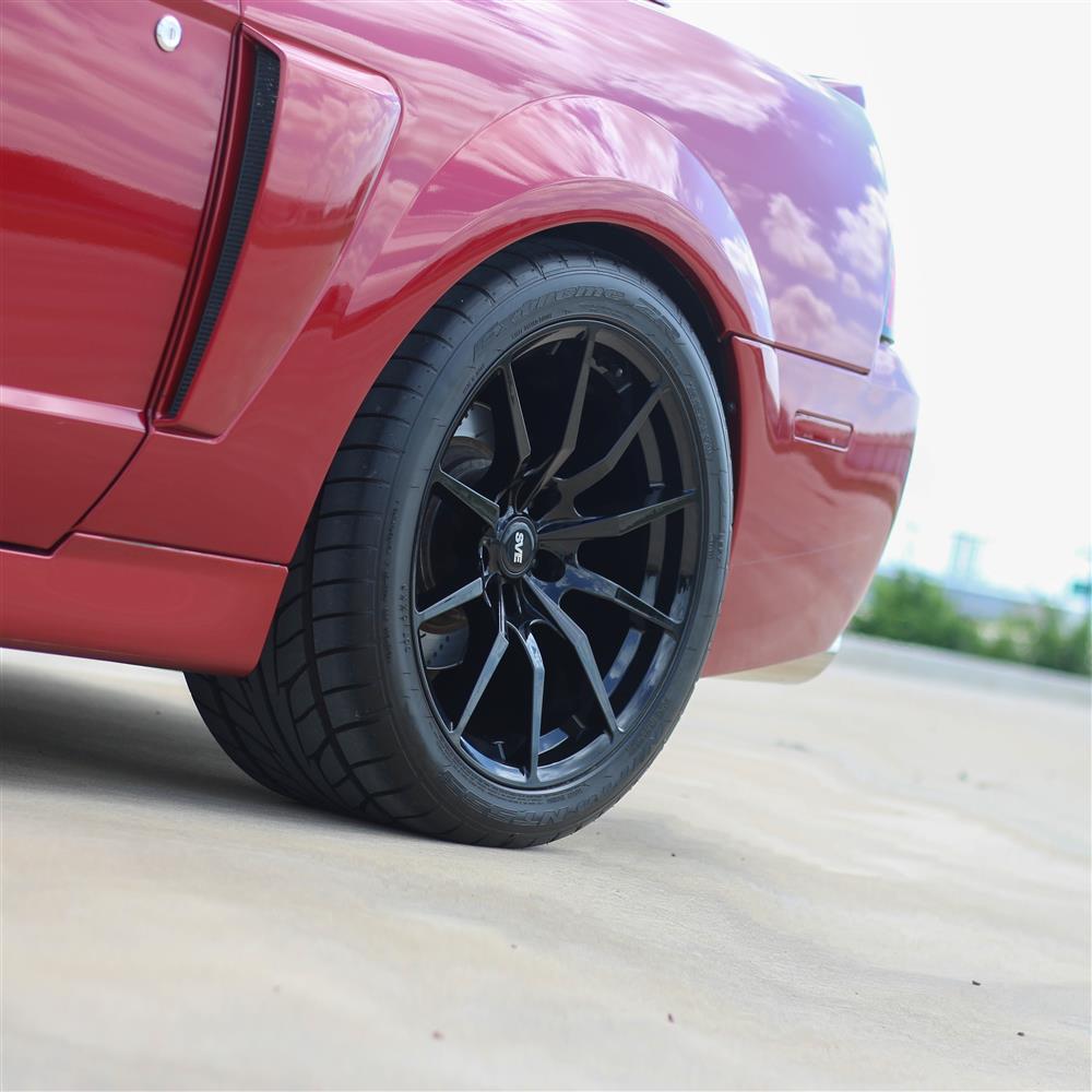 1994-04 Mustang SVE S350 Wheel & Kenda Tire Kit - 18x9/10  - Black