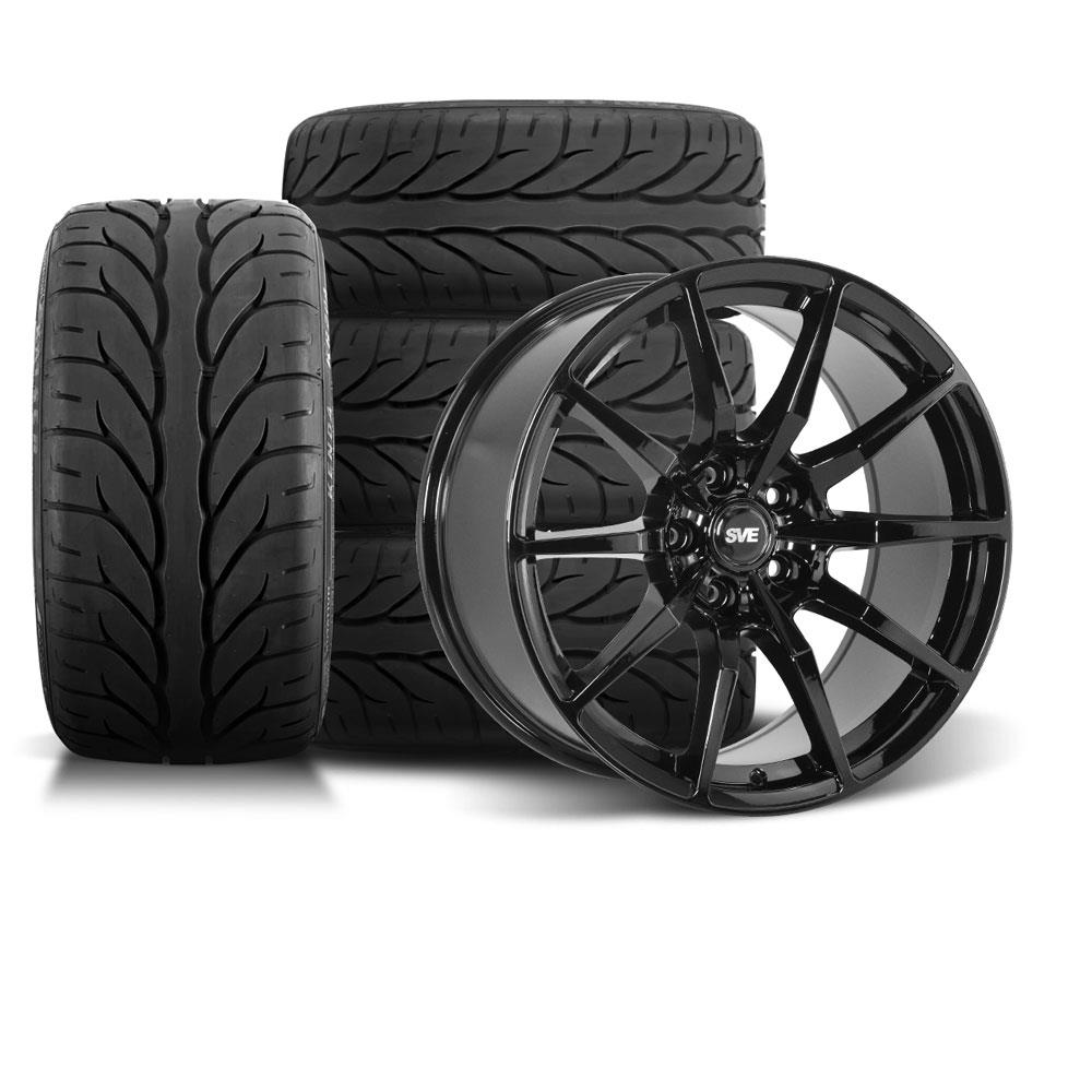 1994-04 Mustang SVE S350 Wheel & Kenda Tire Kit - 18x9/10  - Black
