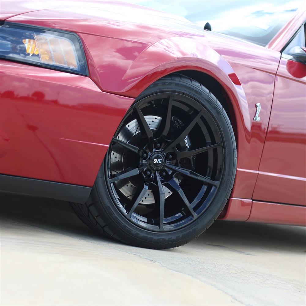 1994-04 Mustang SVE S350 Wheel & Kenda Tire Kit - 18x9/10  - Black