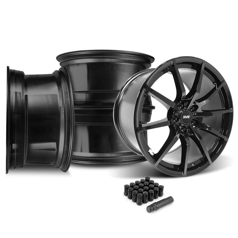 2005-14 Mustang SVE S350 Wheel Kit - 19x10/11  - Gloss Black
