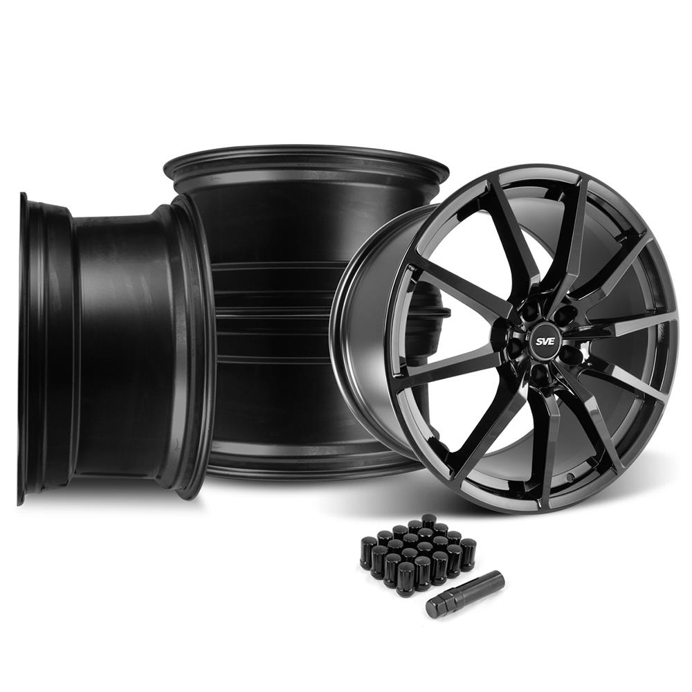 2005-14 Mustang SVE S350 Wheel Kit - 20x10  - Gloss Black