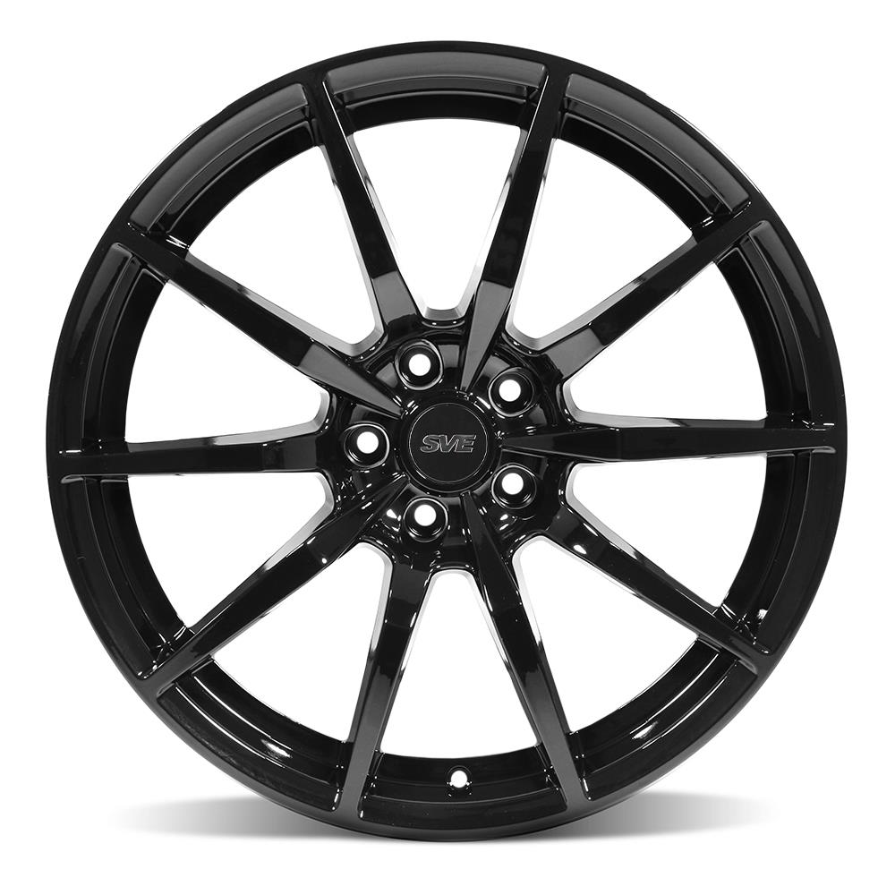 2015-23 Mustang SVE S350 Wheel & M/T Tire Kit - 20x10  - Staggered Tires - Gloss Black