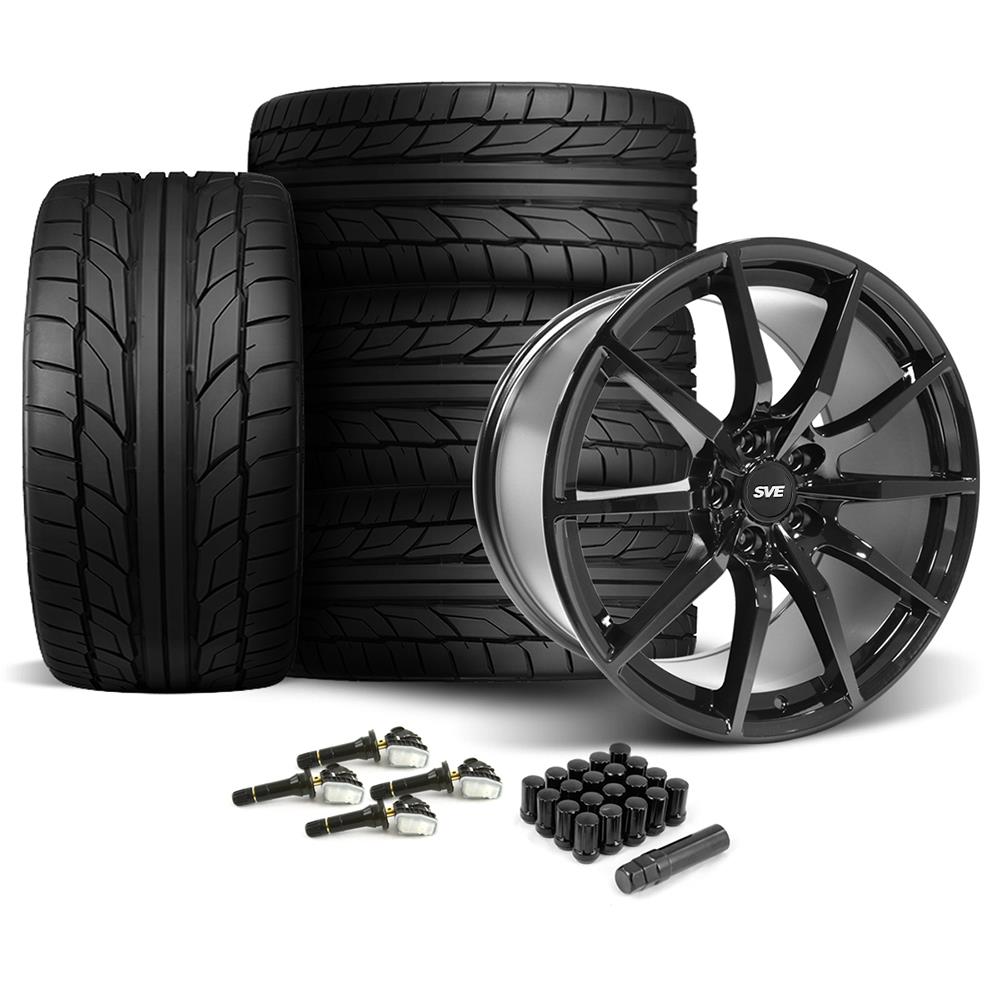 SVE Mustang S350 Wheel & Nitto NT555 G2 Tire Kit - 19x10/11