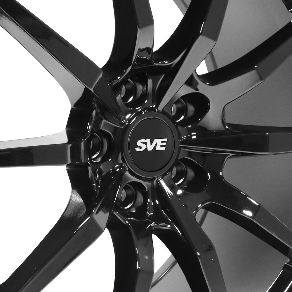 SVE Mustang S350 Wheel & Nitto Tire Kit - 20x10 - Gloss Black (15-23)
