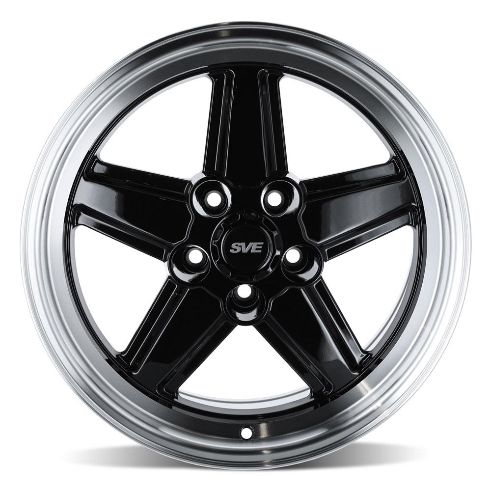 1979-93 Mustang SVE 5-Lug S89 Wheel - 17x8  - Black