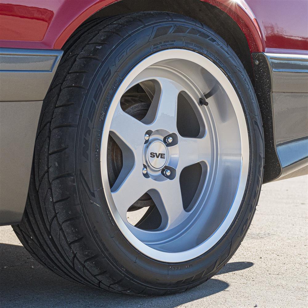 1979-93 Mustang SVE 4 Lug SC Wheel - 17x10 - Silver