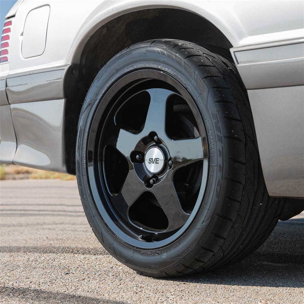 1979-93 Mustang SVE 4 Lug SC Wheel - 17x8 - Gloss Black