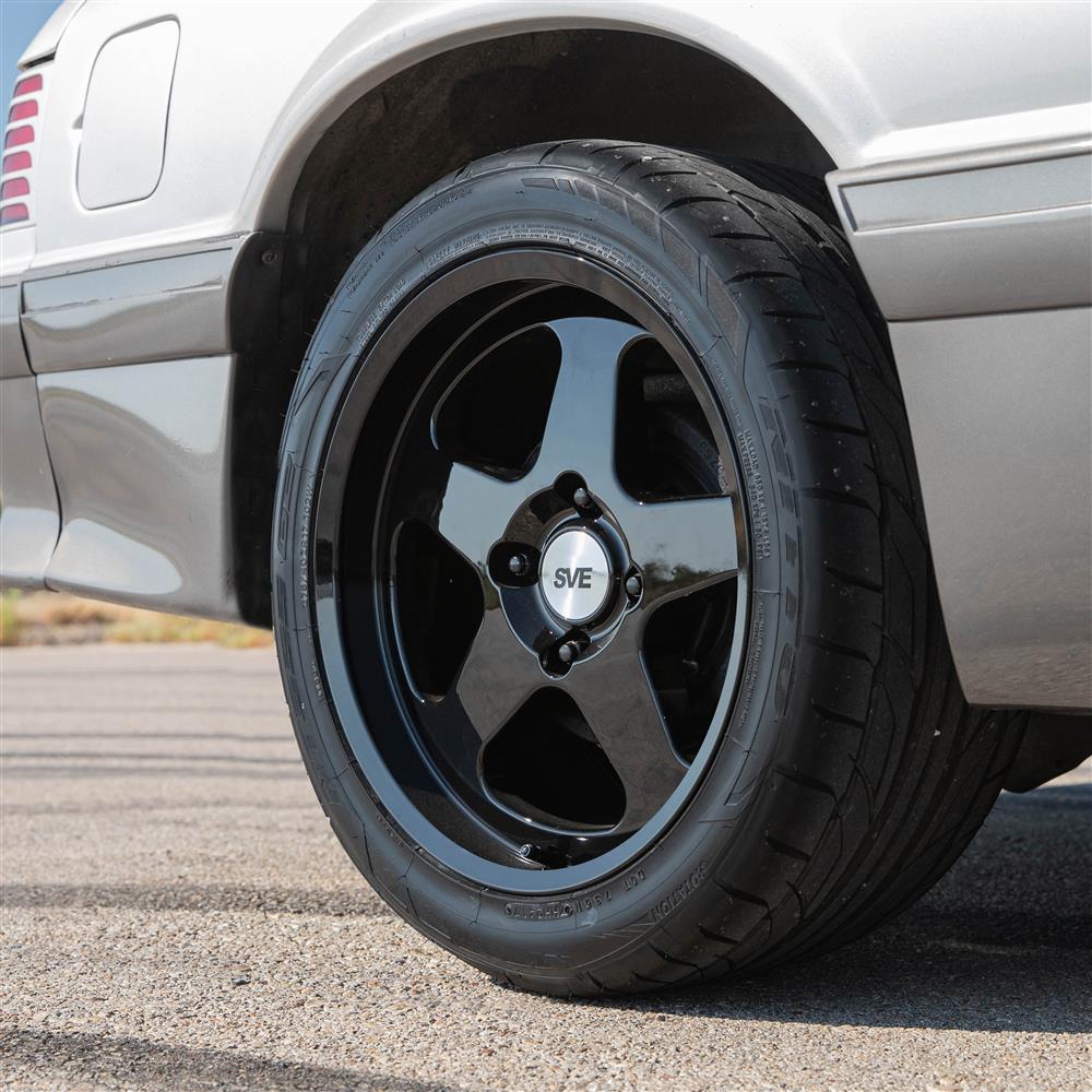 1979-93 Mustang SVE 4 Lug SC Wheel - 17x9 - Gloss Black