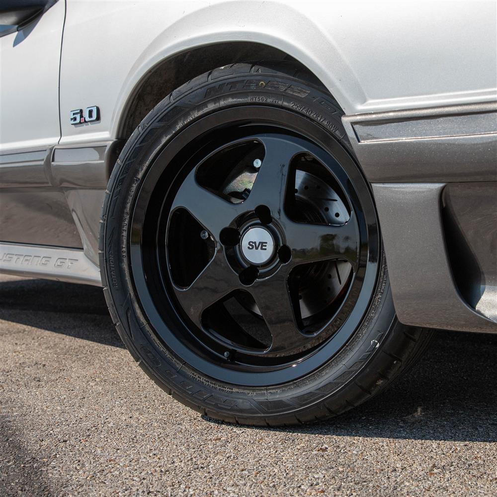 1979-93 Mustang SVE 4 Lug SC Wheel - 17x9 - Gloss Black