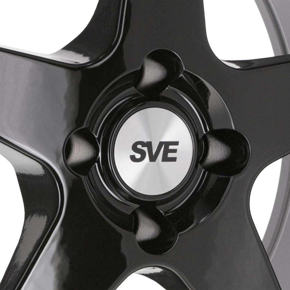 1979-93 Mustang SVE 4 Lug SC Wheel - 17x9 - Gloss Black