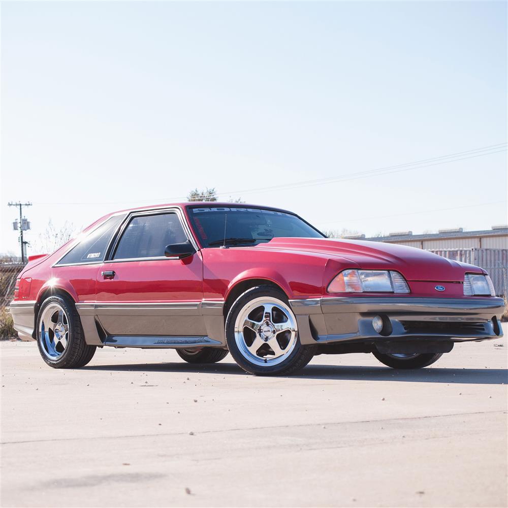 1979-93 Mustang SVE 4 Lug SC Wheel Kit - 17x8/9 - Chrome