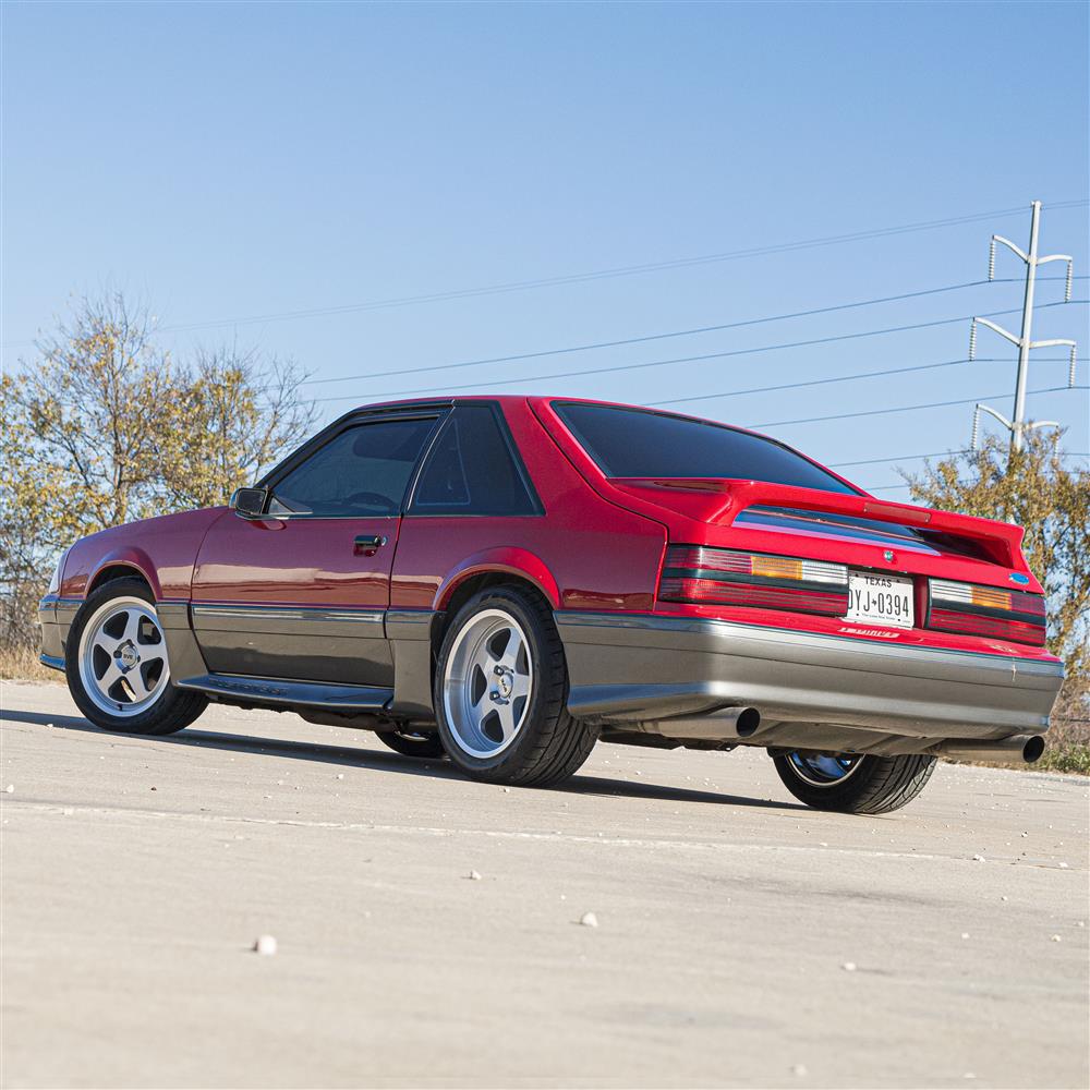1979-93 Mustang SVE 4 Lug SC Wheel Kit - 17x8/9 - Silver