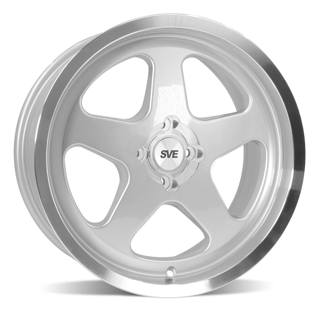 1979-93 Mustang SVE 4 Lug SC Wheel Kit - 17x8/9 - Silver