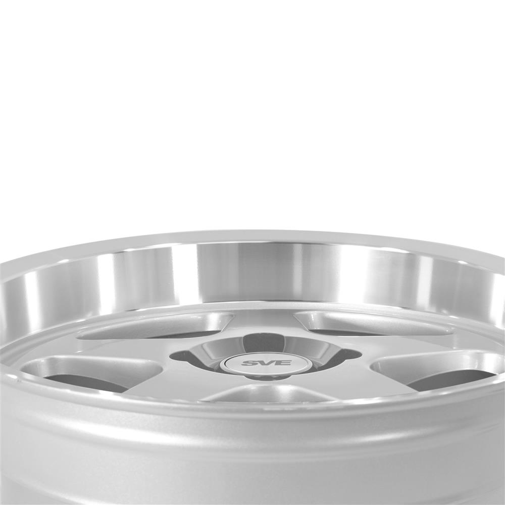 1979-93 Mustang SVE 4 Lug SC Wheel Kit - 17x8/9 - Silver