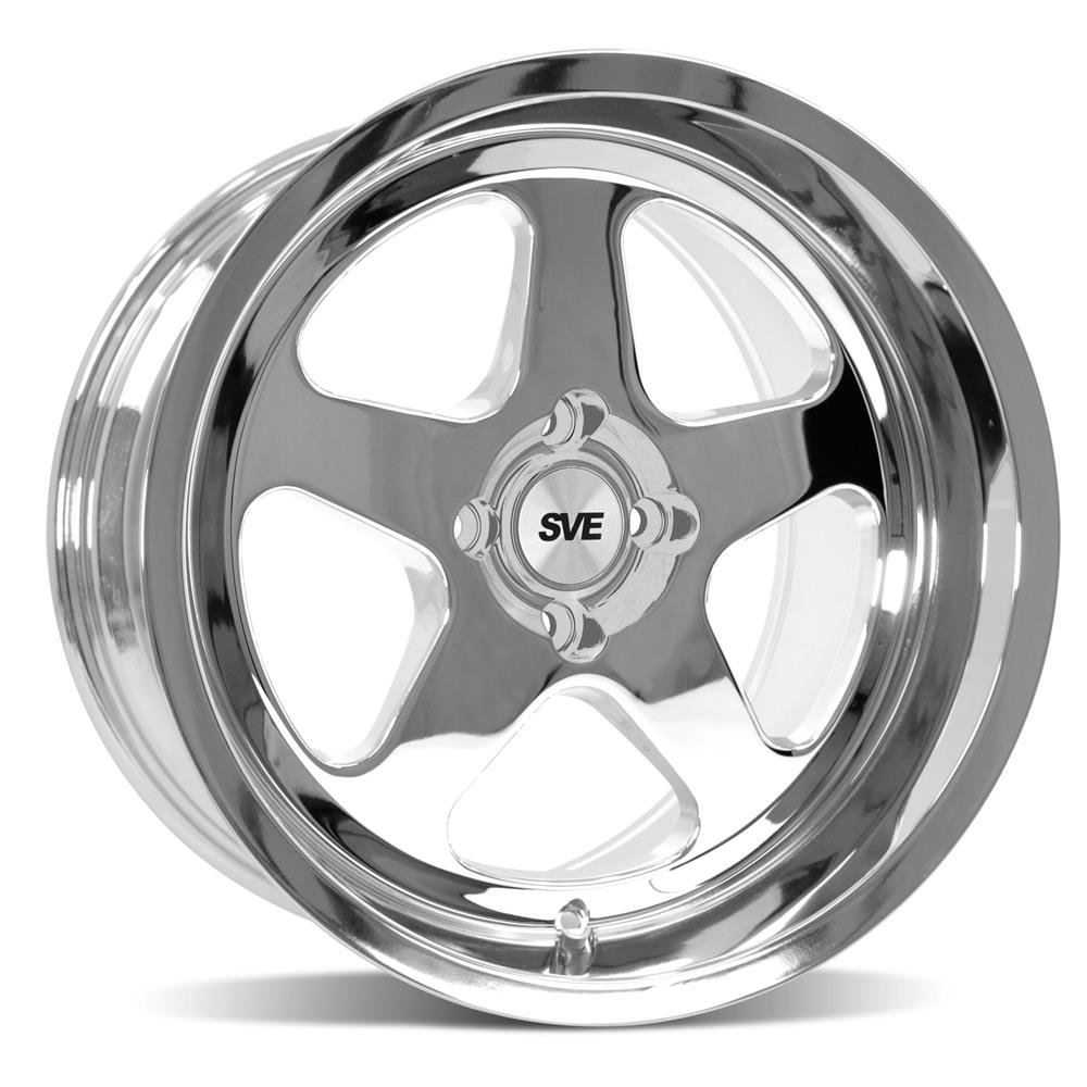 1979-93 Mustang SVE 4 Lug SC Wheel Kit - 17x9/10 - Chrome