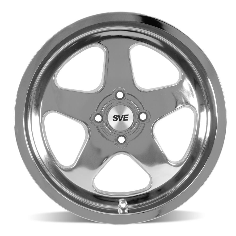 1979-93 Mustang SVE 4 Lug SC Wheel Kit - 17x9/10 - Chrome