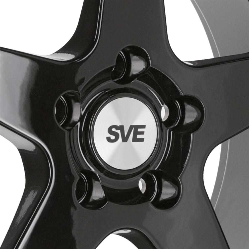 1994-04 Mustang SVE Saleen SC Style Wheel Kit - 17x9/10  - Gloss Black - Deep Dish