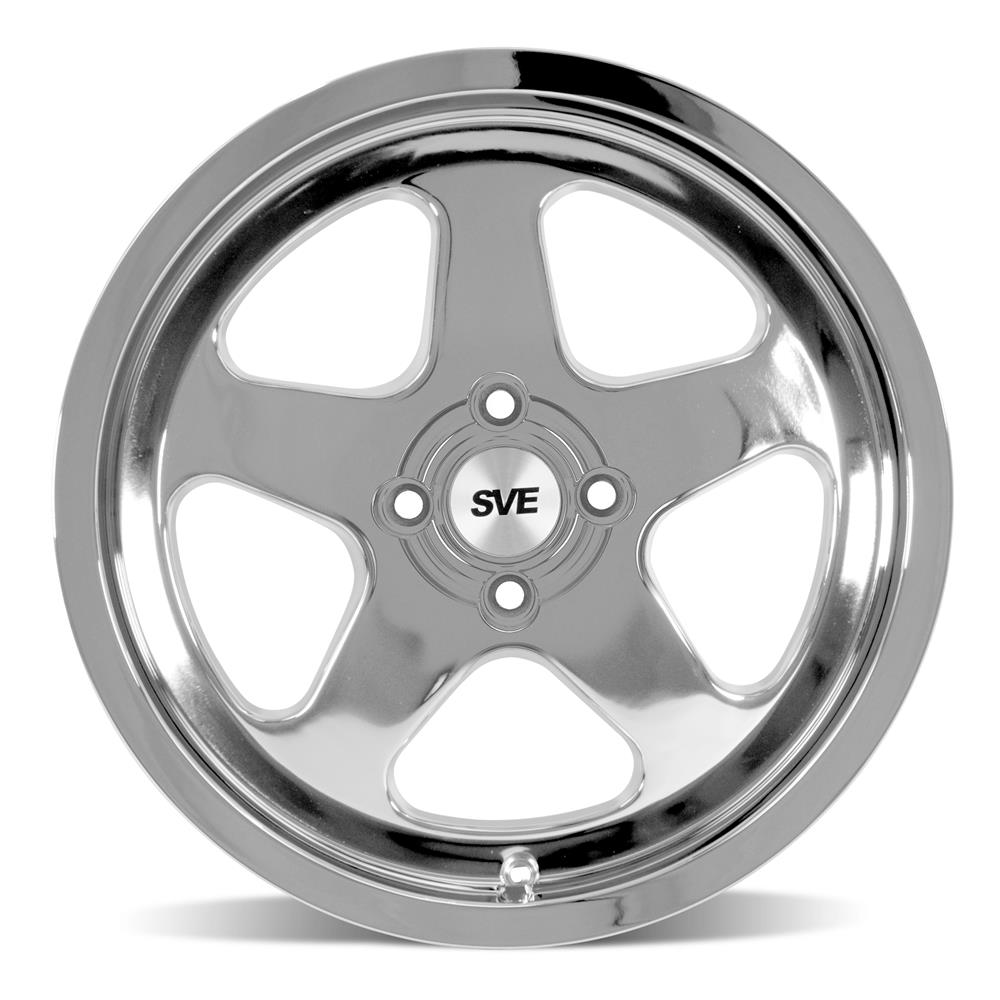 Mustang SVE Saleen SC Style 17x8/10 Wheel/Tire Kit - Chrome