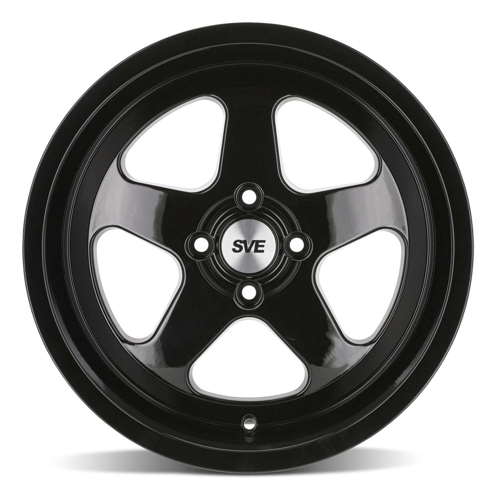 1979-93 Mustang SVE 4 Lug SC Wheel & Sumitomo Tire Kit - 17x8/10 - Gloss Black