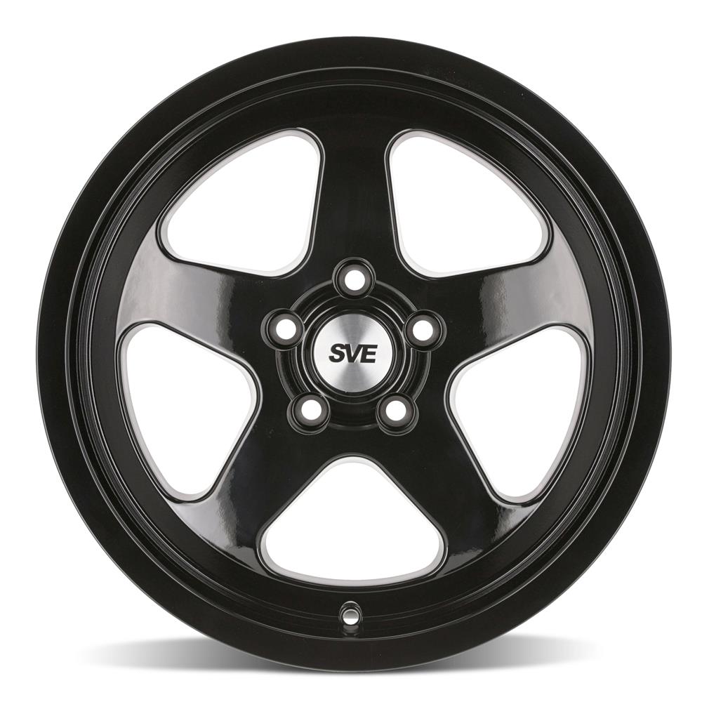 1979-93 Mustang SVE 4 Lug SC Wheel & Nitto Tire Kit - 17x8/9 - Gloss Black
