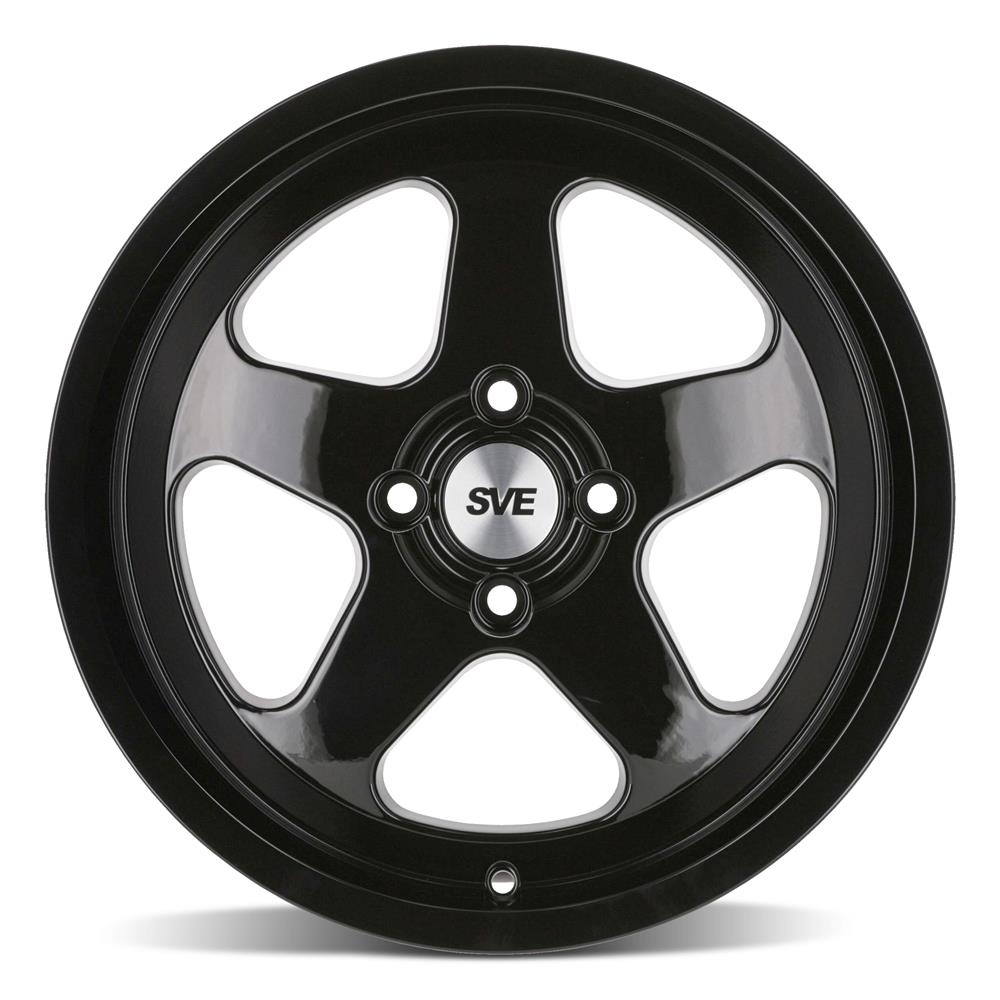 1979-93 Mustang SVE 4 Lug SC Wheel & Nitto Tire Kit - 17x8/9 - Gloss Black