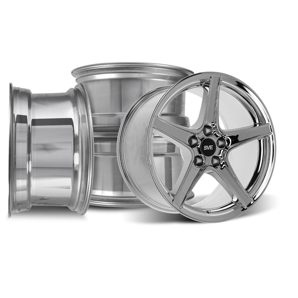 1994-04 Mustang SVE Saleen Style Wheel Kit - 18x9 Chrome