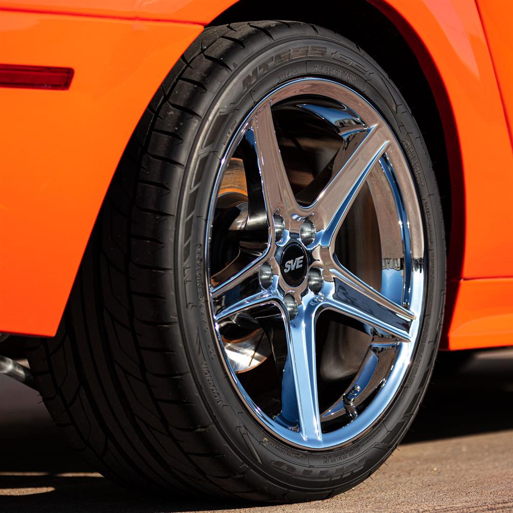 1994-04 Mustang SVE Saleen Style Wheel & Nitto Tire Kit - 18x9 - Chrome