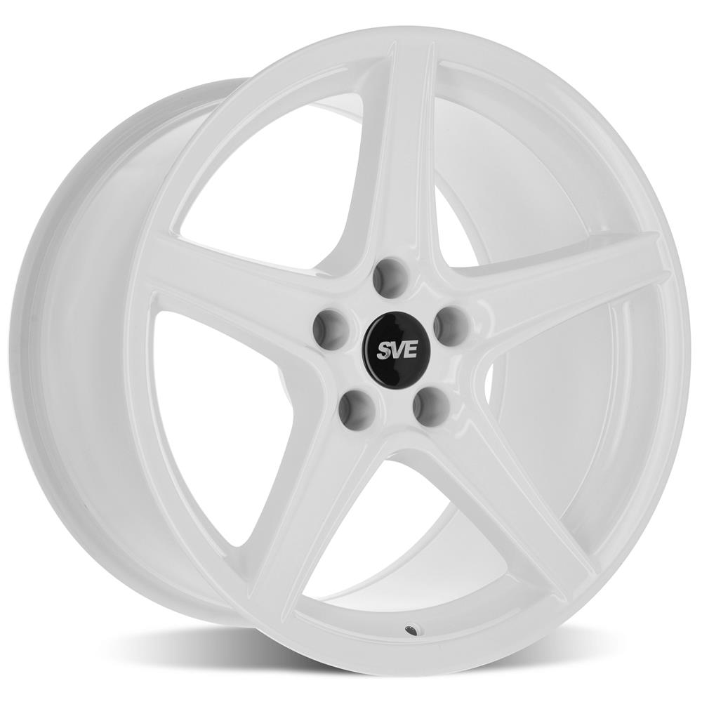 1994-04 Mustang SVE Saleen Style Wheel & Tire Kit - 18x9  - White - NT555 G2 Tires
