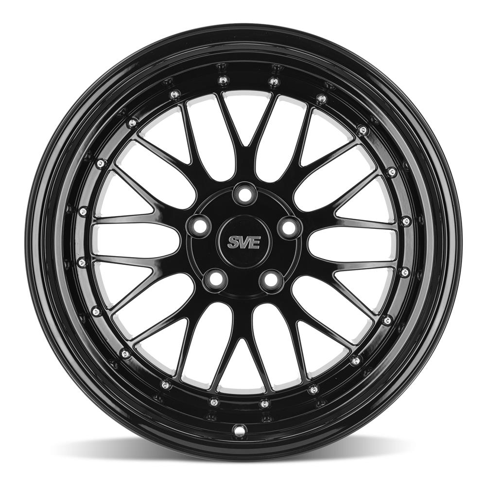 1994-04 Mustang SVE Series 1 Wheel & Sumitomo Tire Kit - 18x9/10 - Gloss Black