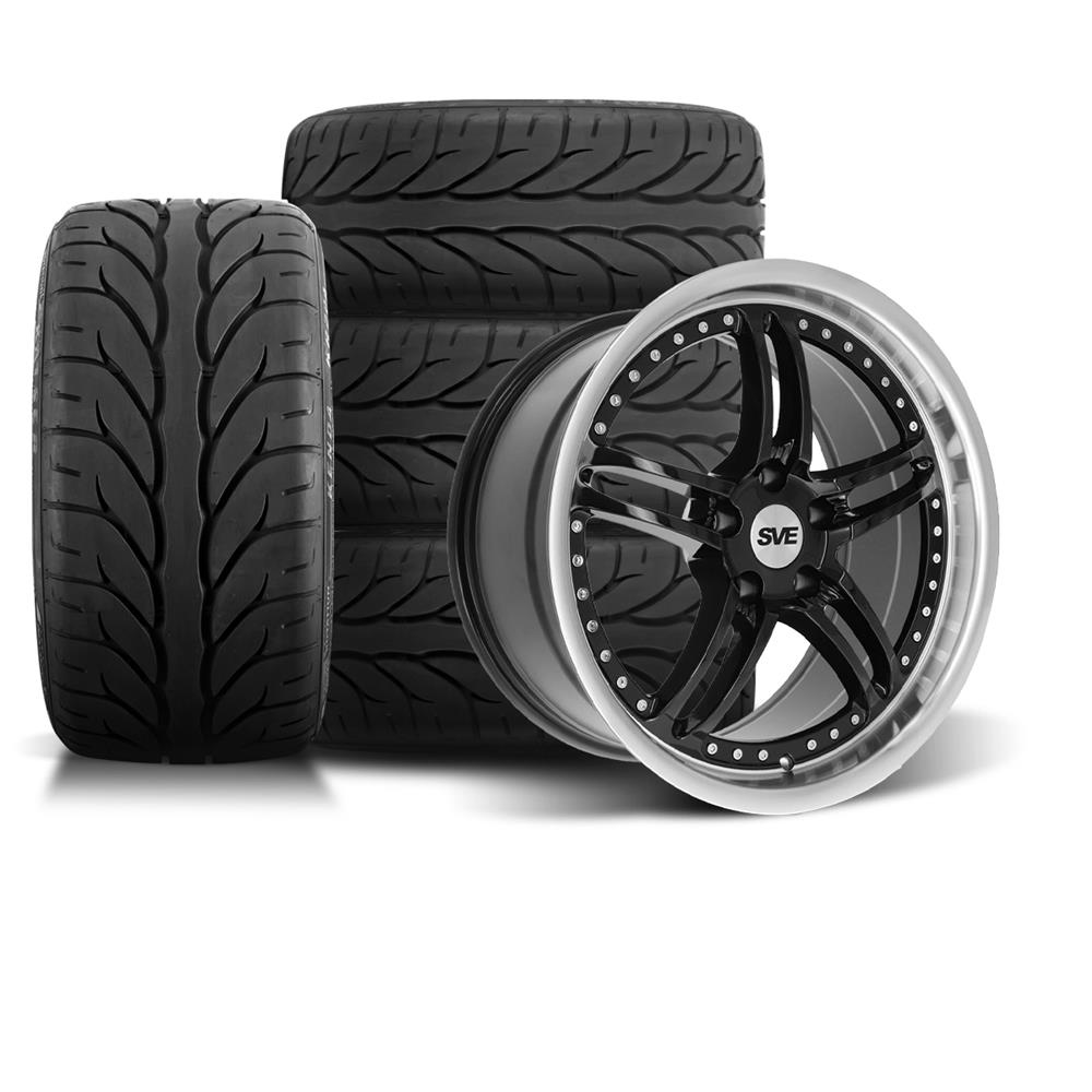 1994-04 Mustang SVE Series 2 Wheel & Kenda Tire Kit - 18x9/10  - Black