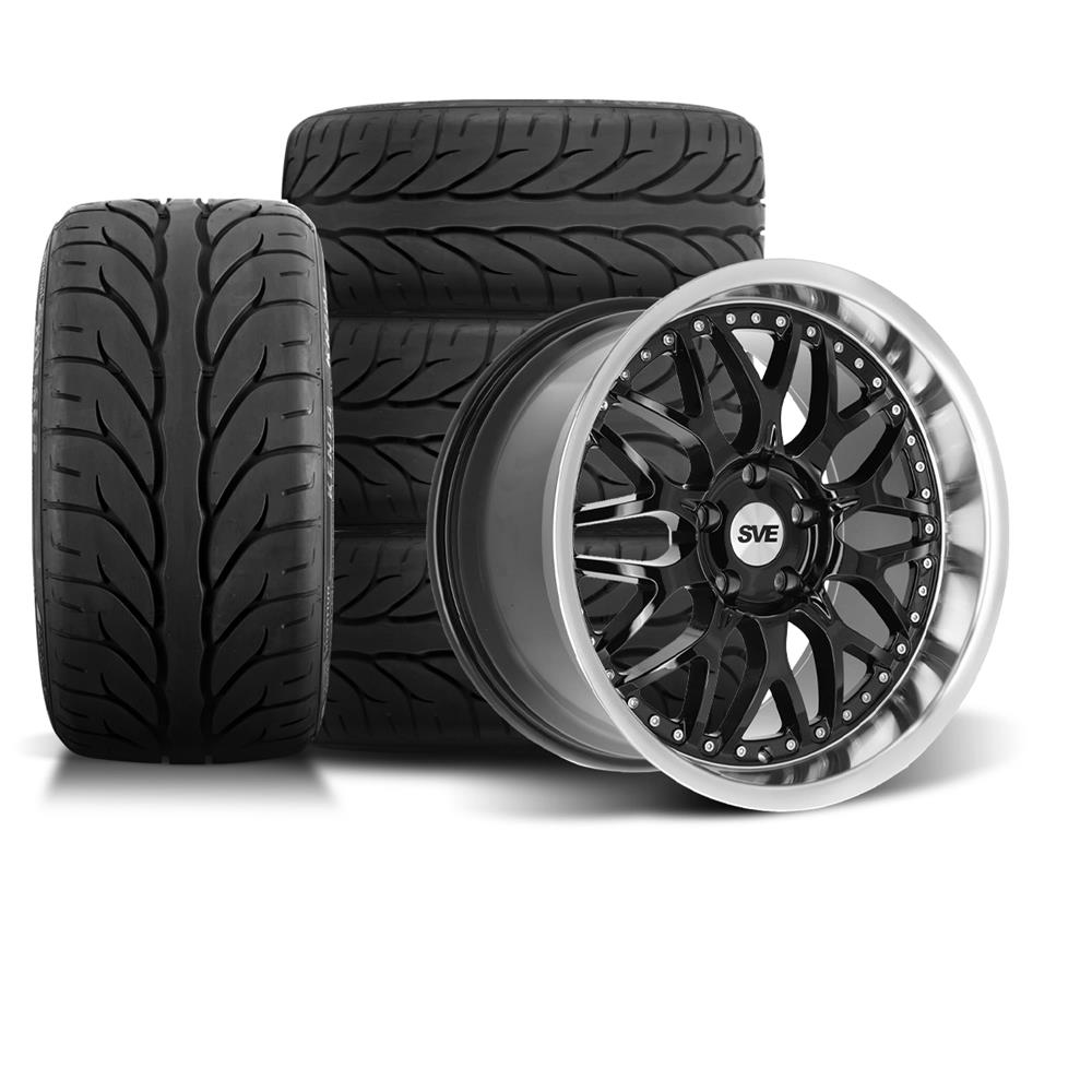 1994-04 Mustang SVE Series 3 Wheel & Kenda Tire Kit - 18x9/10  - Black